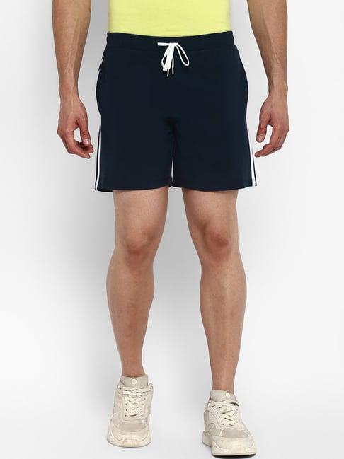 off limits blue regular fit shorts