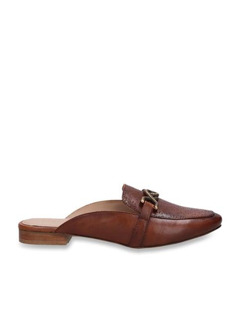 bugatti women's cognac mule shoes