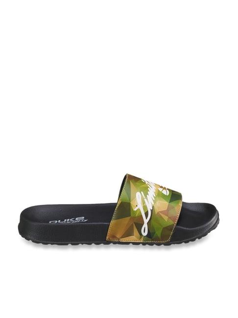 duke men's green slides