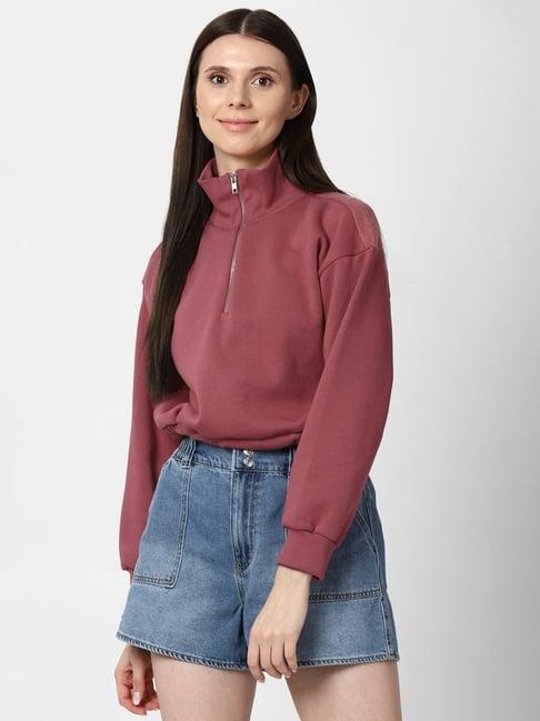 forever 21 mauve regular fit sweatshirt