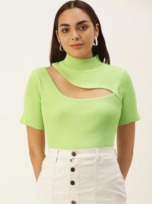 sheczzar neon green regular fit top