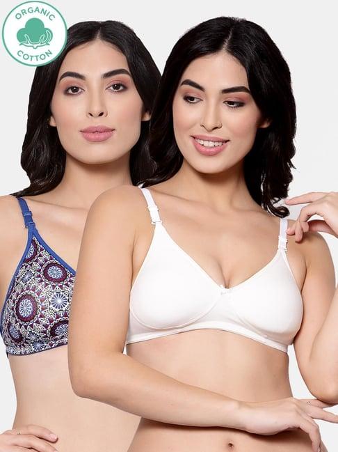 inner sense multicolor printed bra (pack of 2)