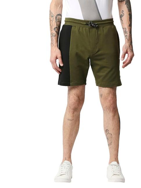 pepe jeans olive regular fit shorts