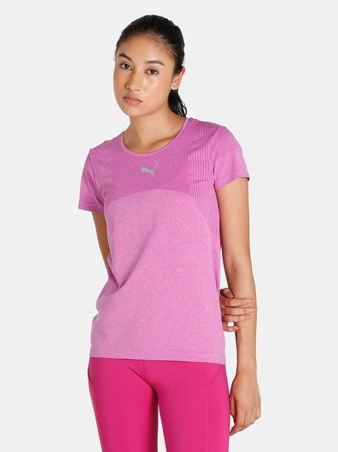 puma purple textured t-shirt