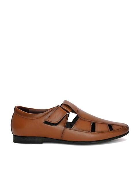 hydes n hues men's tan fisherman sandals