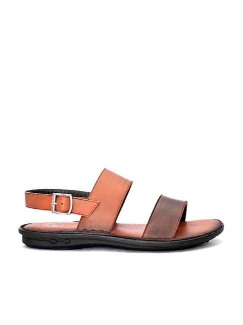 hydes n hues men's tan back strap sandals