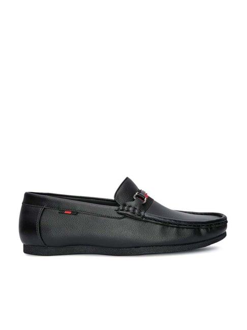 hydes n hues men's ink black casual loafers