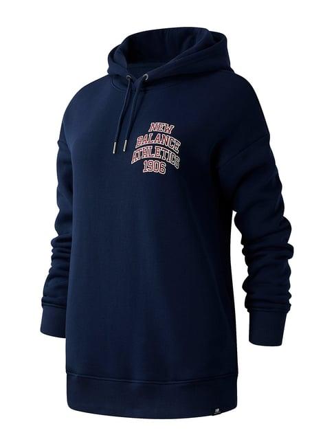 new balance blue full sleeves hoodie