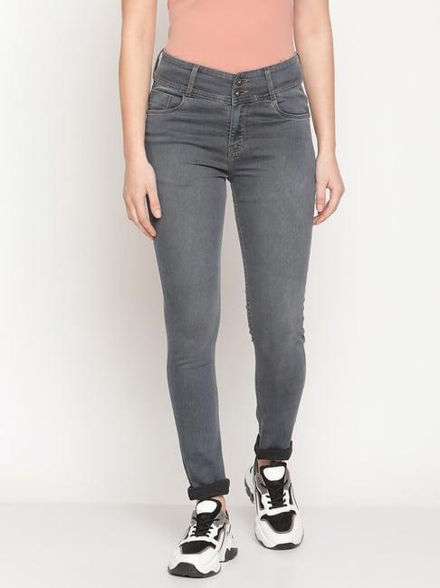 mettle charcoal grey skinny fit jeans