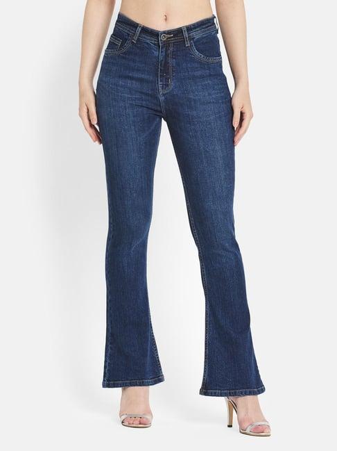 mettle dark blue bootcut jeans