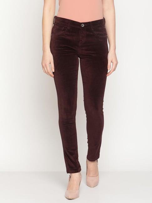 mettle maroon regular fit jeans