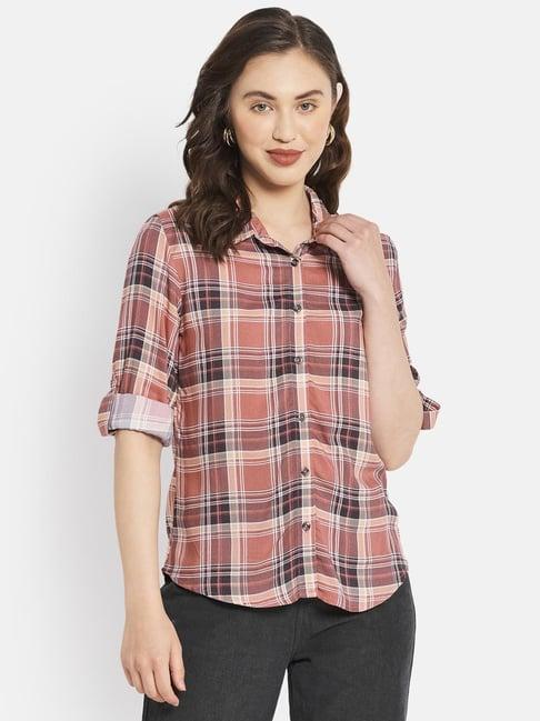 mettle rust checks shirt