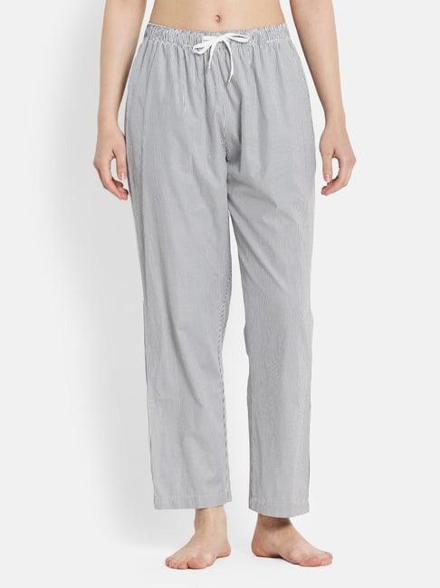 mettle grey striped pajamas