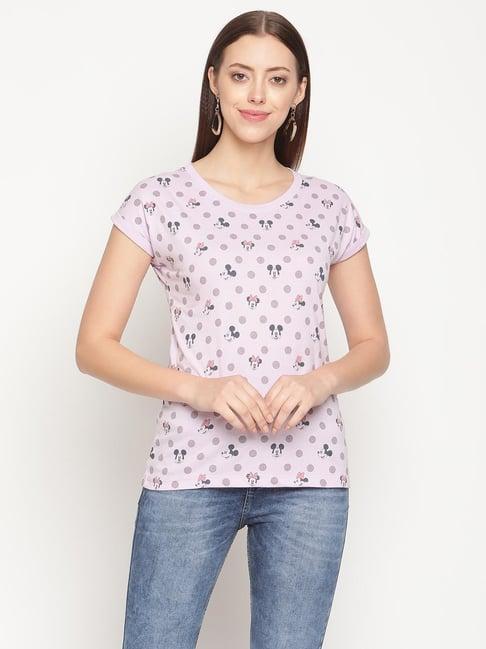 mettle lavender printed t-shirt