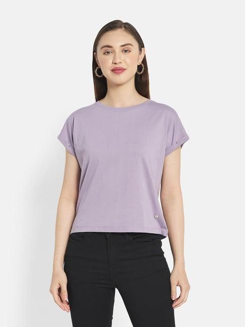 mettle lilac regular fit t-shirt