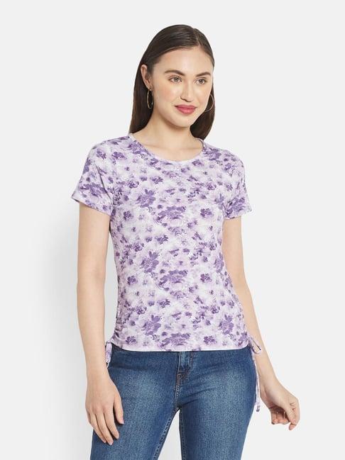 mettle lavender floral print top