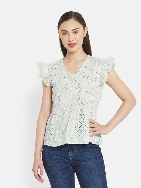 mettle mint self print top