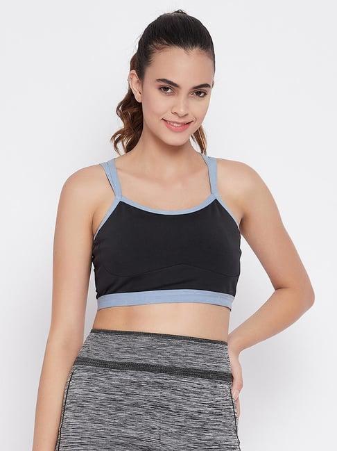 clovia black sports bra