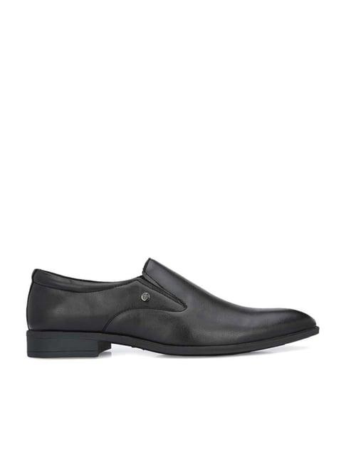 delize men's black formal loafers