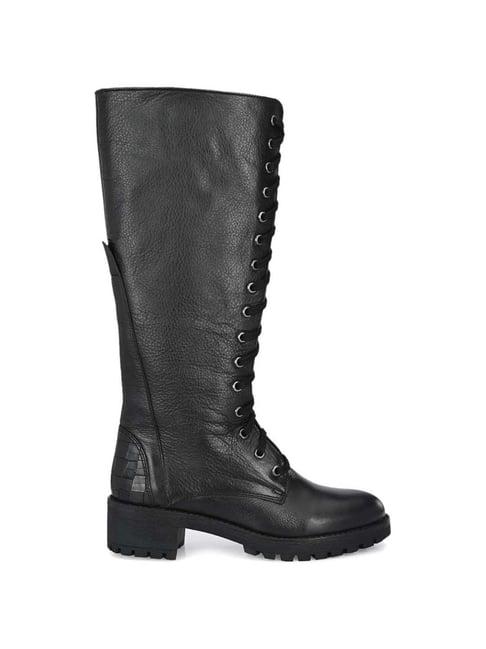 delize women's black derby boots