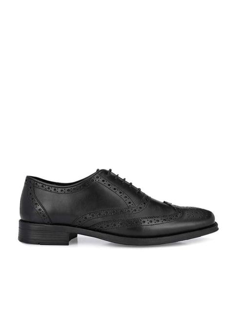 delize men's black oxford shoes