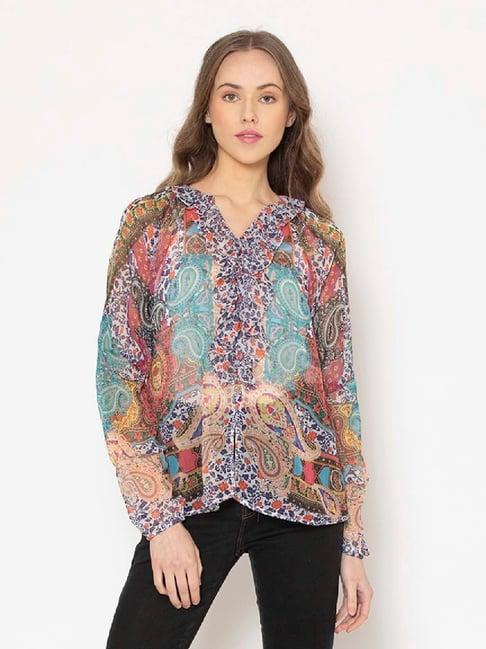 shaye multicolor printed top