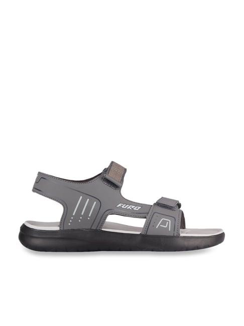 furo by red chief men's smoke grey floater sandals