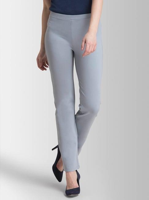 fablestreet women livin flared solid bootcut trousers