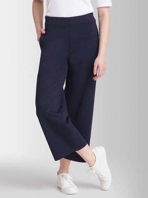 fablestreet women livin loose fit solid culottes