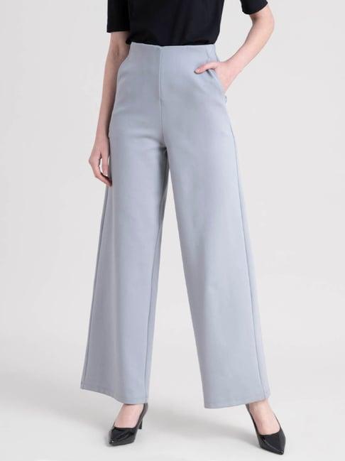 fablestreet women livin wide leg formal trousers