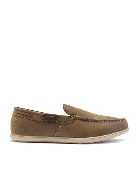 woodland men's dubai khaki boat shoes