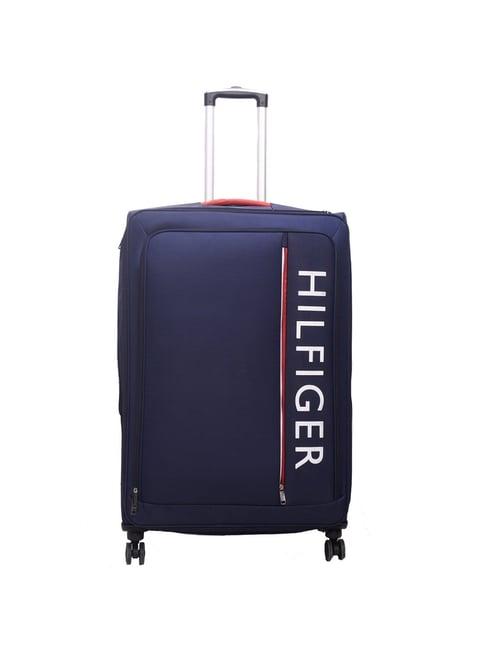 tommy hilfiger navy large soft cabin trolley - 45 cm