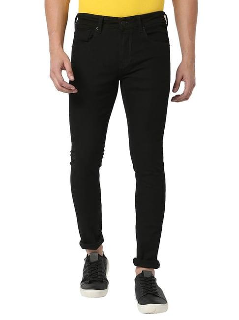 spykar black super slim fit jeans