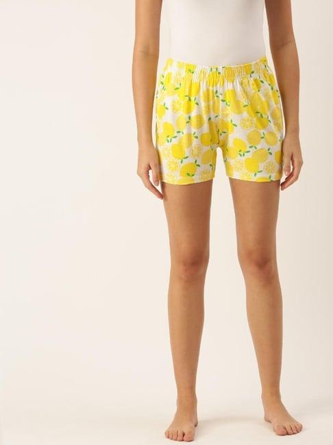 clt.s yellow printed shorts