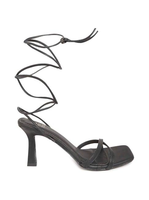 tao paris women's tessa black gladiator stilettos