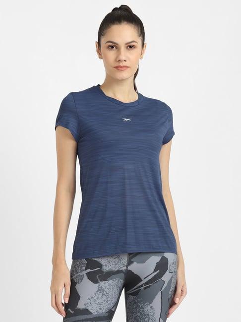 reebok blue textureds ac t-shirt