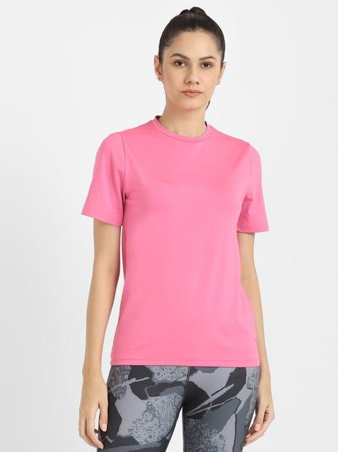 reebok light pink slim fit  speedwick t-shirt