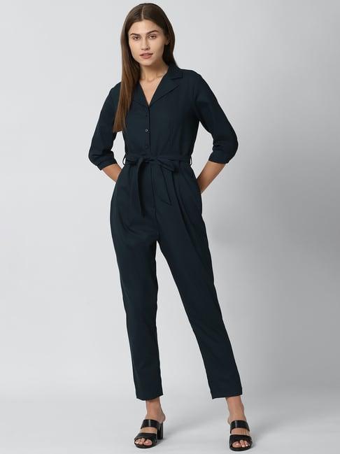 van heusen navy regular fit jumpsuit