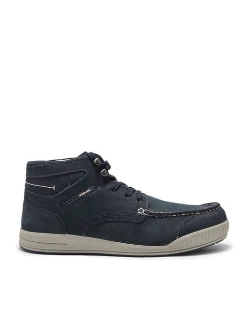 woodland men's navy casual boots