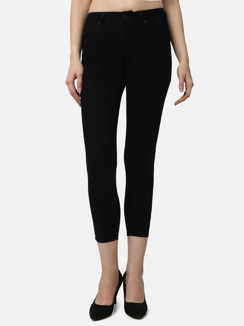 recap black skinny fit jeans