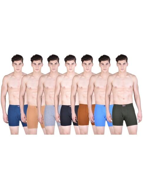 dollar bigboss multicolored cotton regular fit trunks (pack of 7)