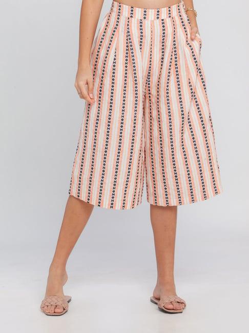 zink london multicolor high rise culottes