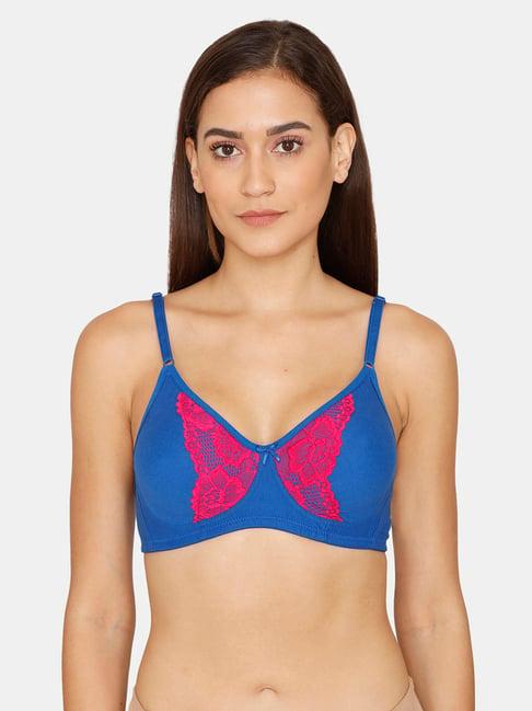 coucou by zivame blue non-wired non-padded bra