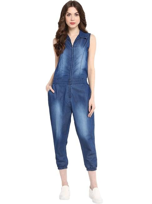 stylestone blue midi jumpsuit