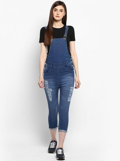 stylestone blue distressed dungaree