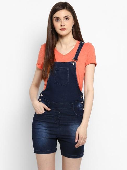 stylestone dark blue mini dungaree