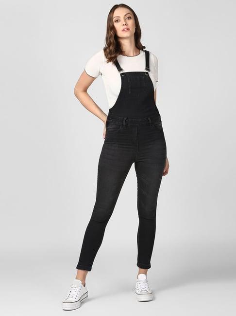 stylestone black maxi dungaree