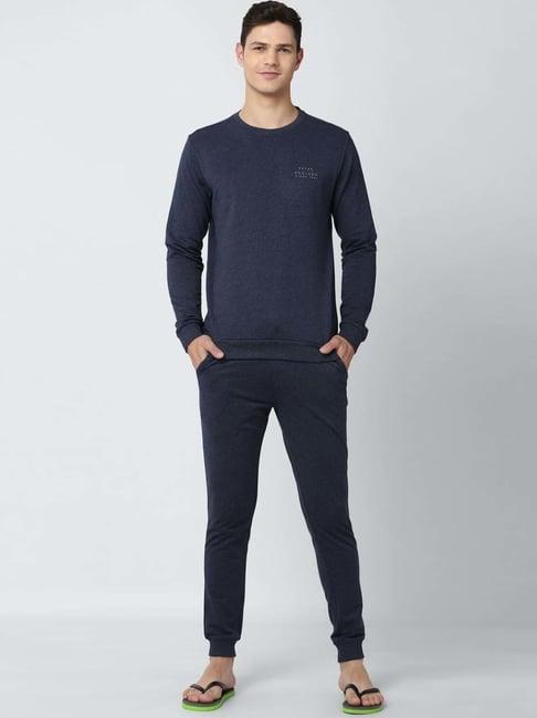 peter england navy regular fit nightsuits