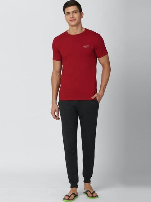 peter england red regular fit nightsuits