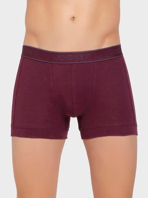 jockey maroon comfort fit trunks